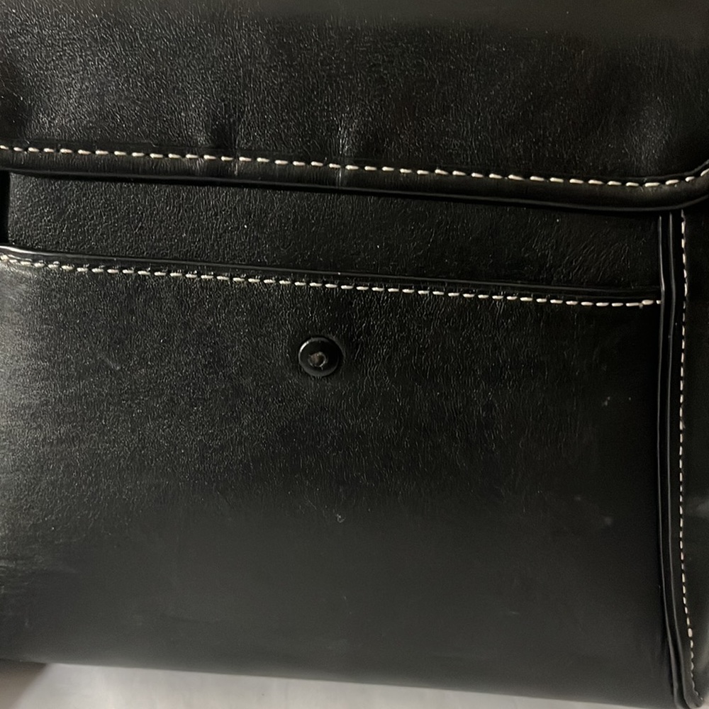 Coach Courier Carryall Black Glovetanned Leather Handle & Shoulder Bag - Picture 6 of 12